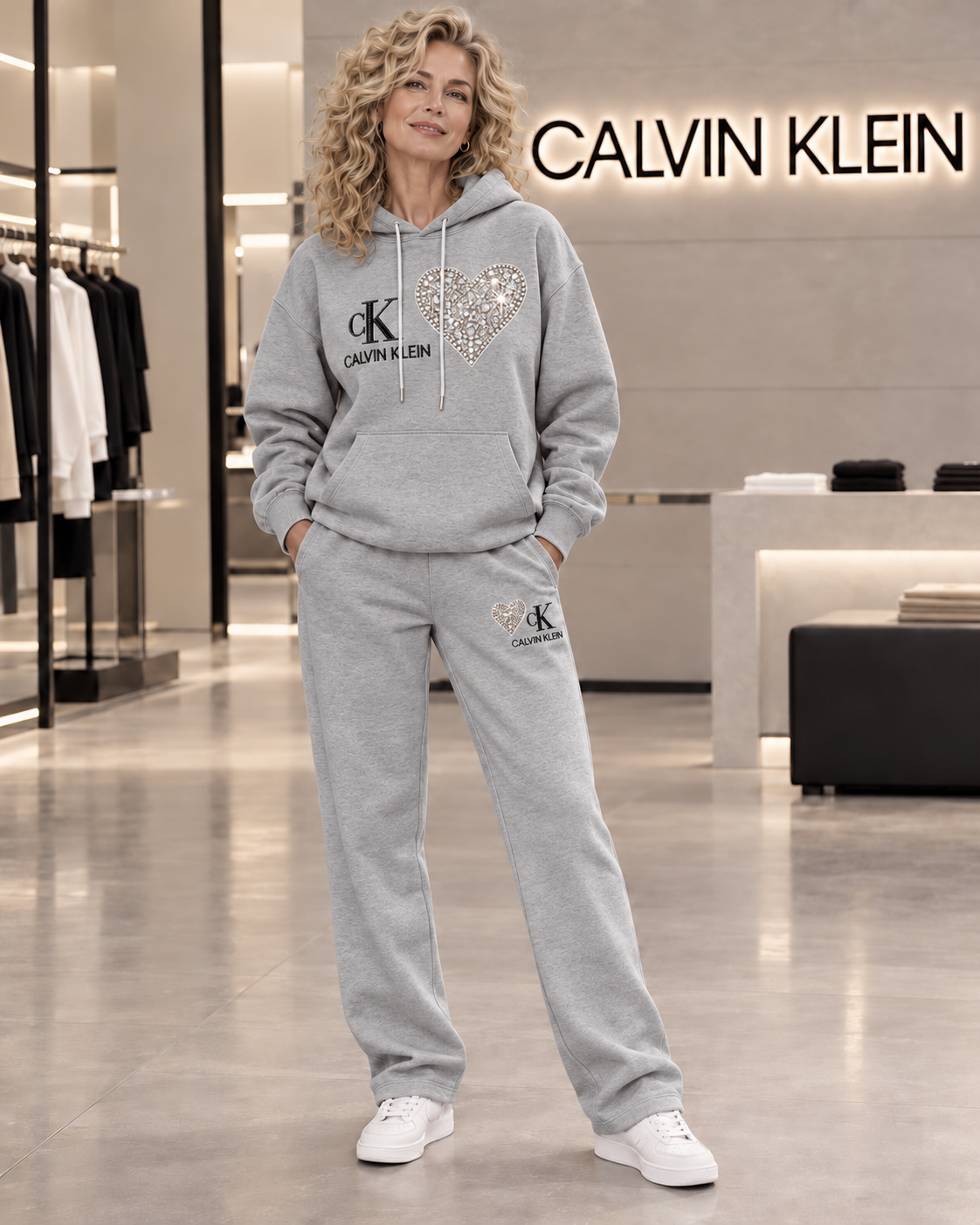 Tuta CK con Swarovski - LIQUIDAZIONE