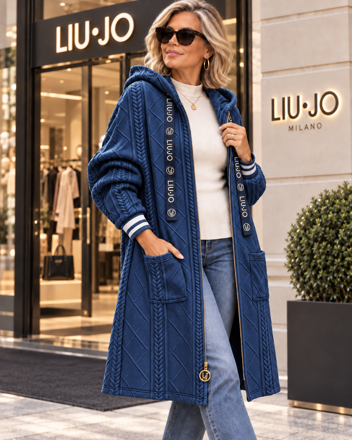 Cappotto LIU•JO con cappuccio e zip