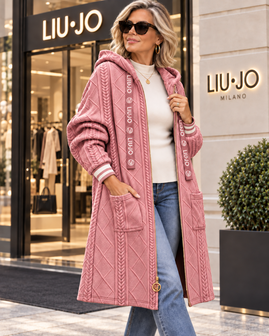 Cappotto LIU•JO con cappuccio e zip