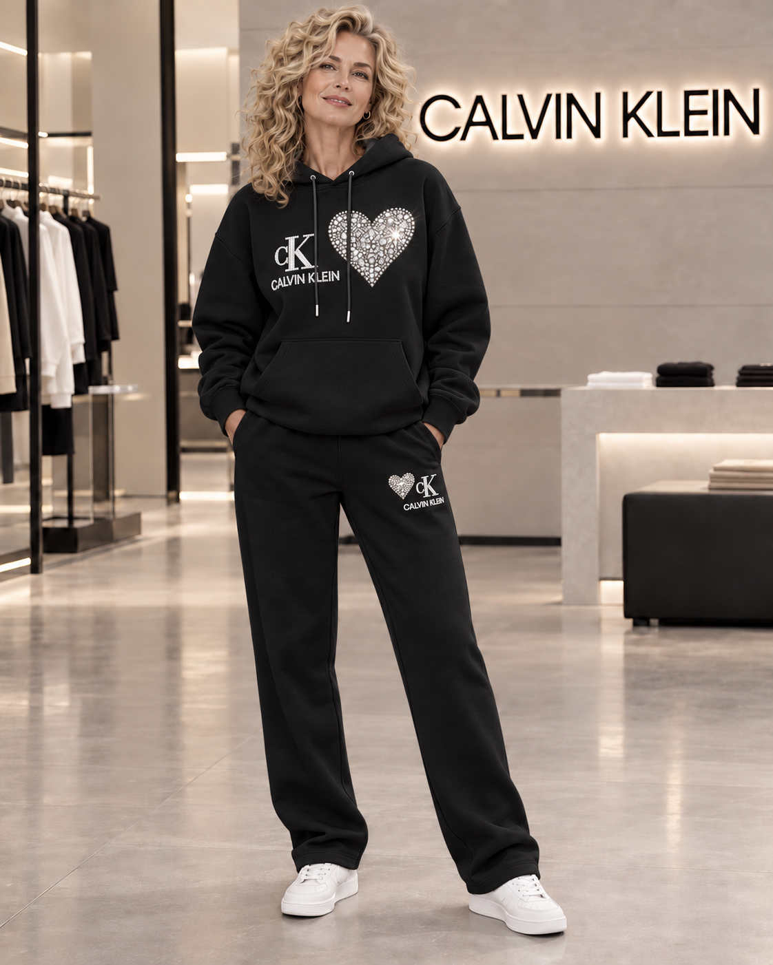 Tuta CK con Swarovski - LIQUIDAZIONE